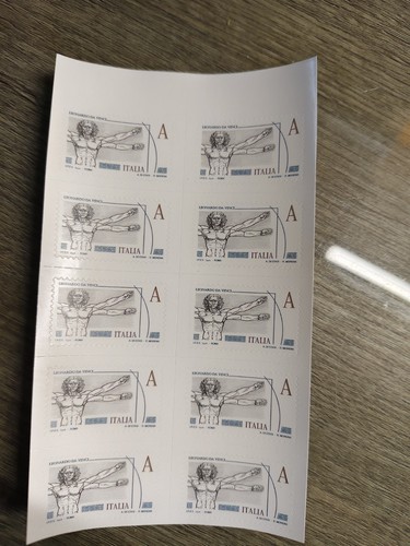 Foglio francobolli tipo a - francobolli,