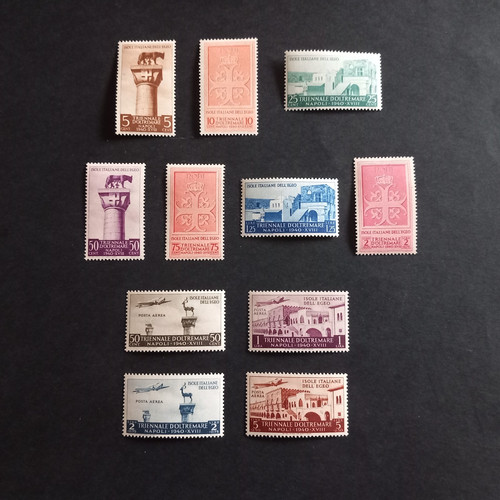 Colonie italiane egeo - italiane, 1940/