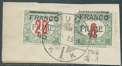1919 fiume usato soprastampa - fiume,