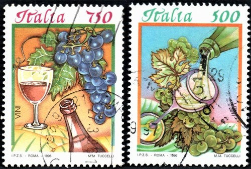 Francobolli italiani 1996 cibi - francobolli,